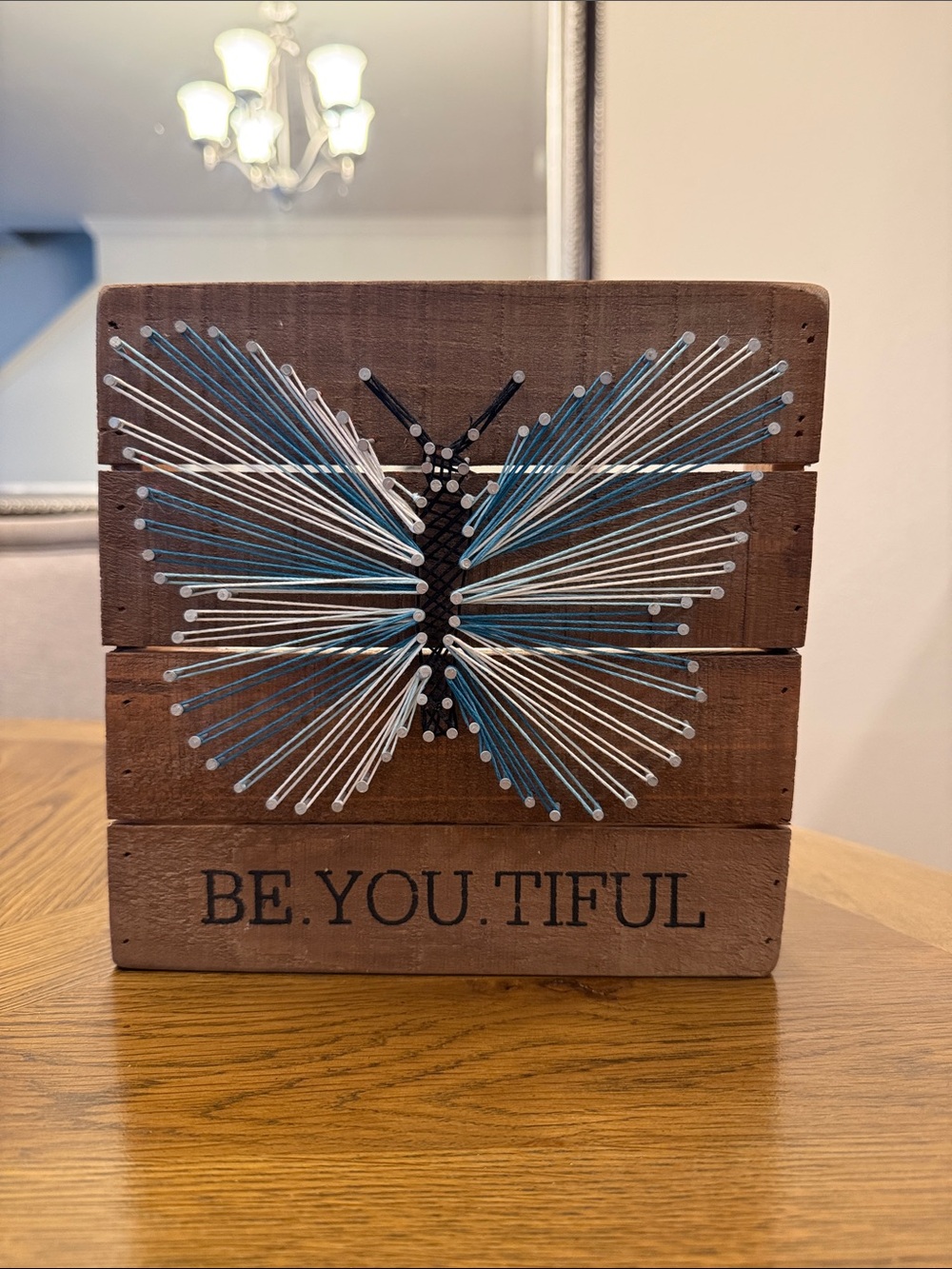 Be.You.Tiful Butterfly String Art Wall Decor